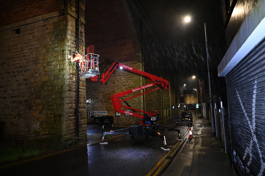 Mansfield Viaduct vegetation removal, Grade II listed structure